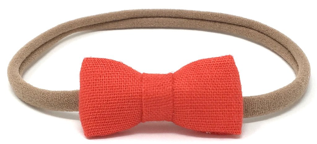 ITTI BITTY BABY BOW IN RED MAPLE GAUZE - sugarloaf
