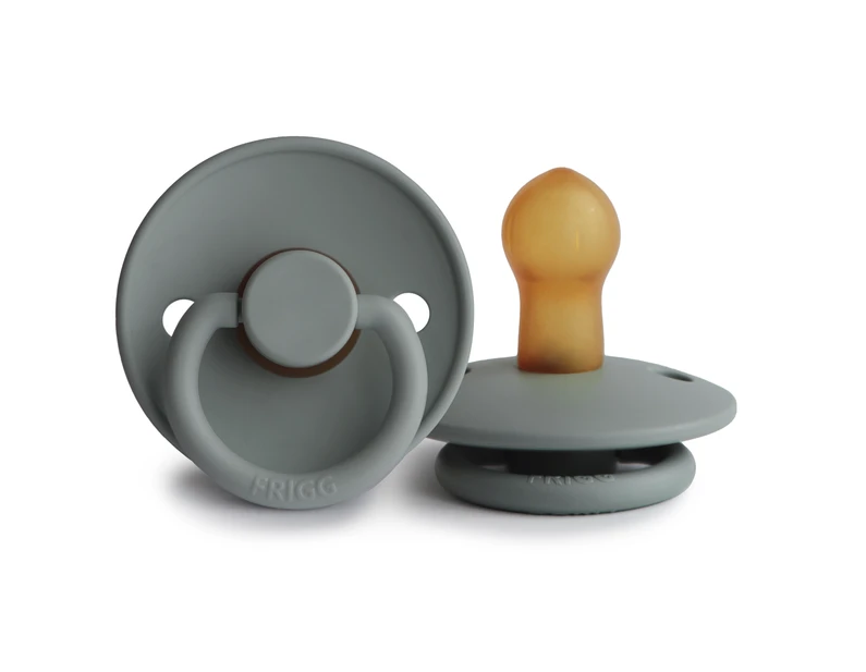 FRIGG Natural Rubber Pacifier in French Gray 