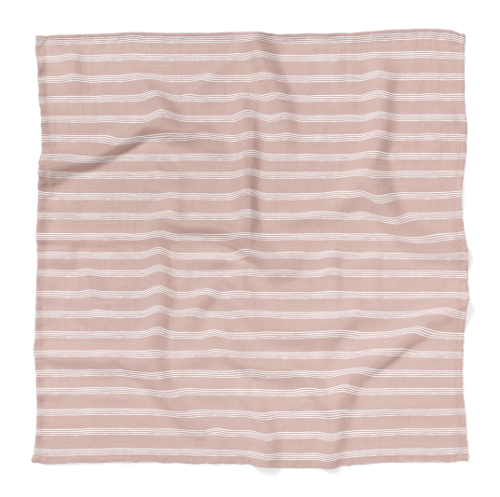 Mini Wander Muslin Swaddle Baby Blanket – Stripe  Smoke Rose