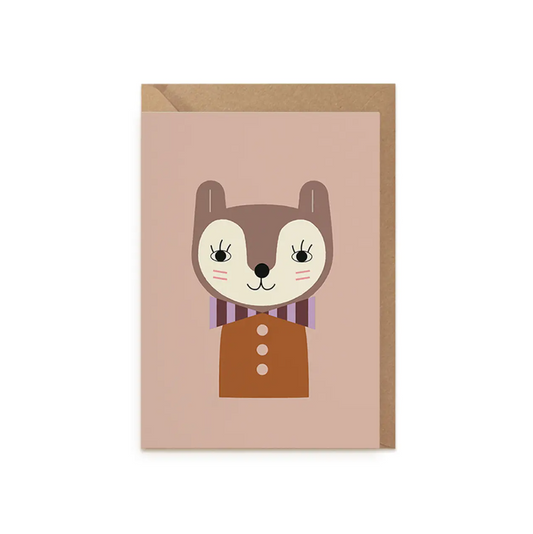 Little Otja New Baby Greeting Card - Bow Tie