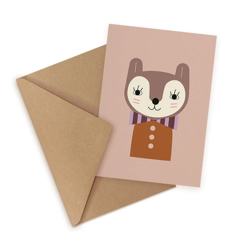 Little Otja New Baby Greeting Card - Bow Tie