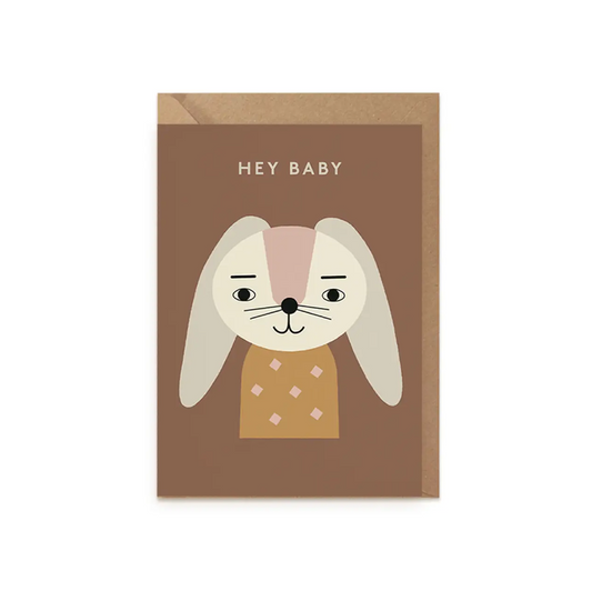 Little Otja New Baby Greeting Card - Hey Baby