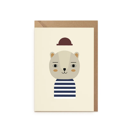 Little Otja Happy Hat Greeting Card