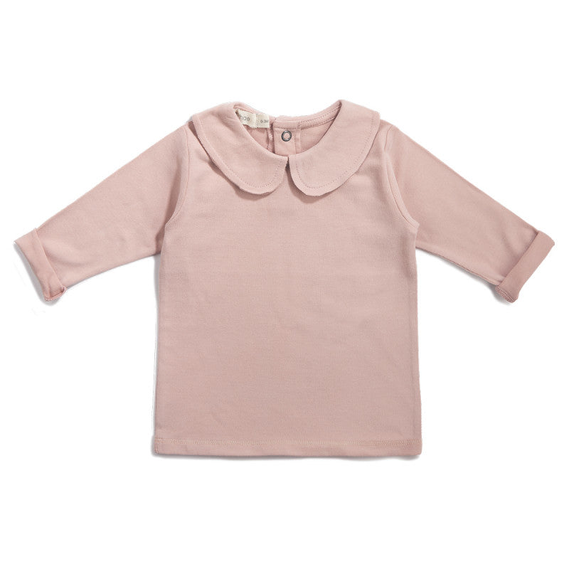 PHIL&PHAE COLLAR BABY TOP IN BLUSH - sugarloaf